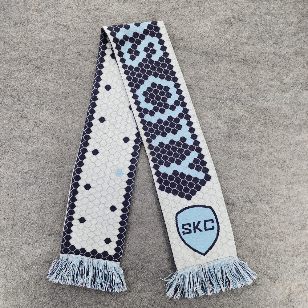 Sporting Kansas City Scarf SKC MLS Soccer Honeycomb